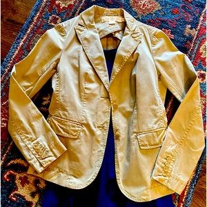 J. Crew broken in Chino weathered Classic Twill blazer